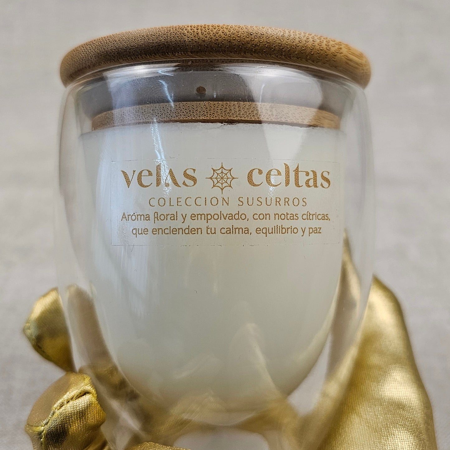Vela Susurros tapa bambú