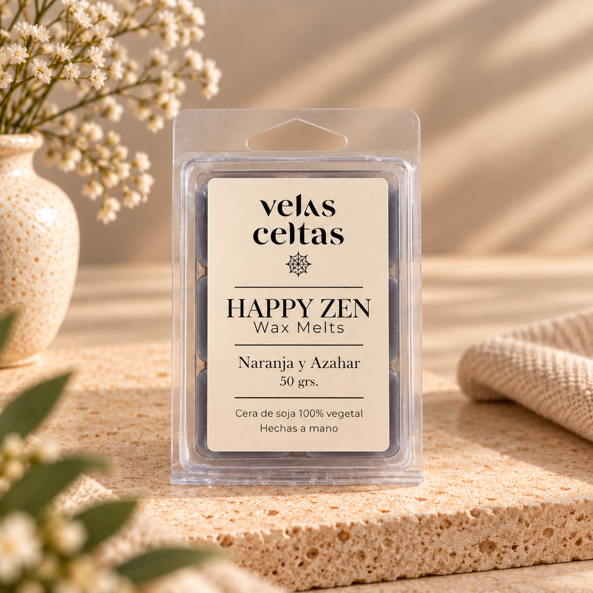 Pack HAPPY ZEN · Wax Melts + Quemador